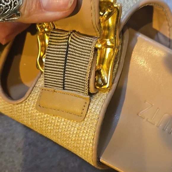 SCHUTZ Enola Sporty Natural Tan Buckle Sandals - Picture 13 of 13